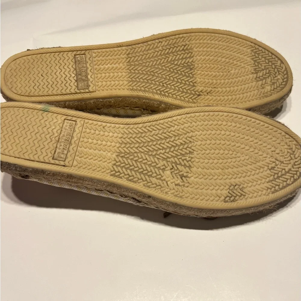 Sperry Women’s Top Sider Metallic Boat Katama Espadrilles Size 10